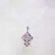 Small Cross - Charis-Violet Organza - 1